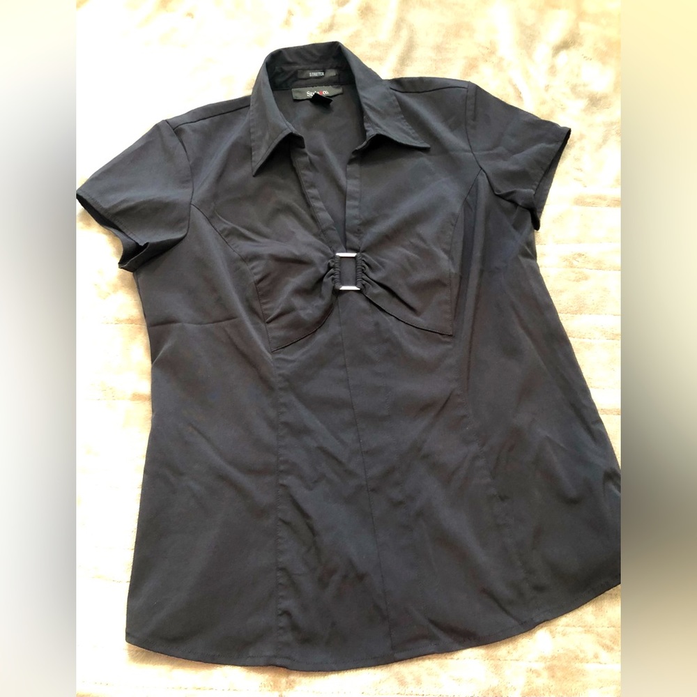 Style & co. black dress shirt, size 4.